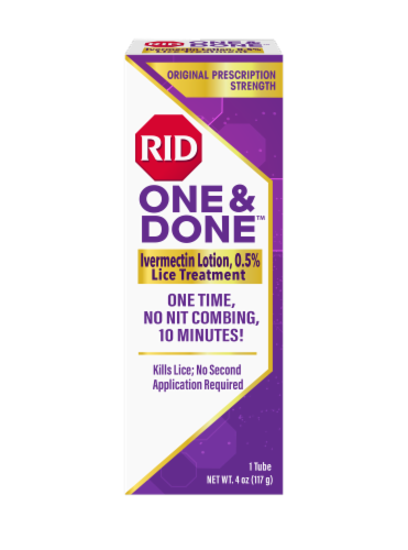 RID One & Done™ Lice Treatment Perspective: front