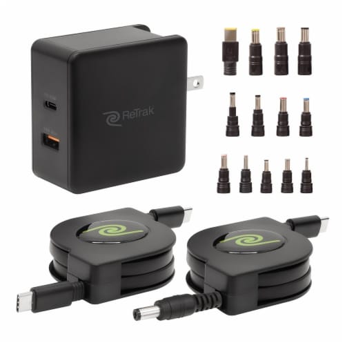 ReTrak™ USB-C Universal Laptop Charger Perspective: front