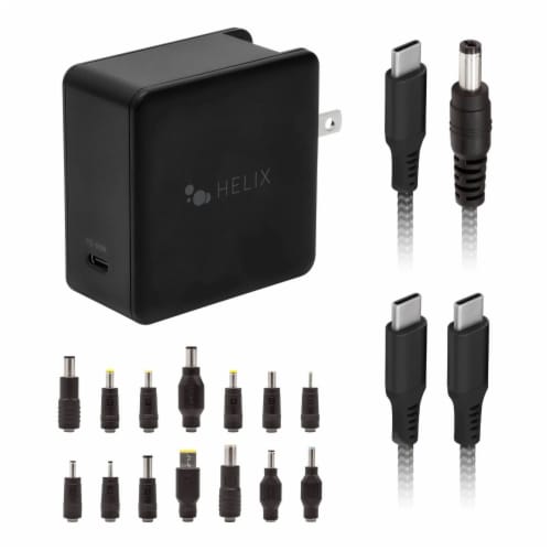 Helix 67W USB-C Universal Laptop Charger Perspective: front