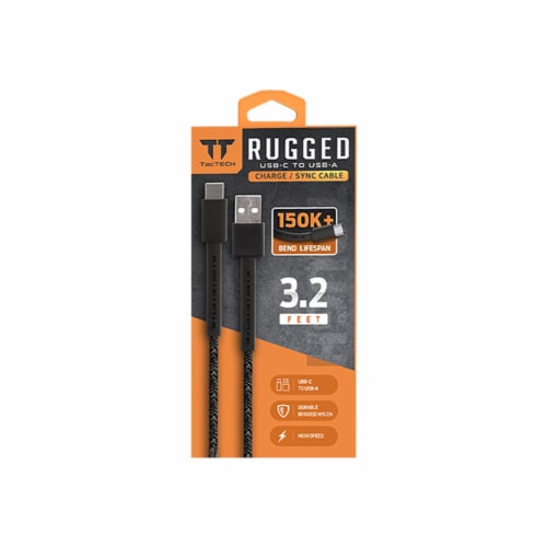 Emerge Tac Tech Rugged ASB-A to USB-C Cable Perspective: front