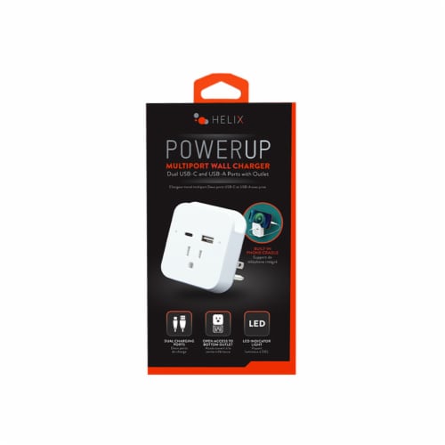 Emerge Helix USB-A Port Wall Charger Perspective: front