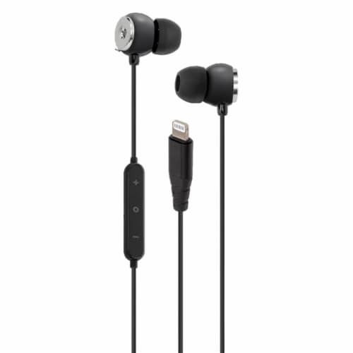 Helix Lightning Earbuds - Black Perspective: front