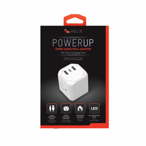 Three Sided Wall Adapter With A & C Ports Perspective: front