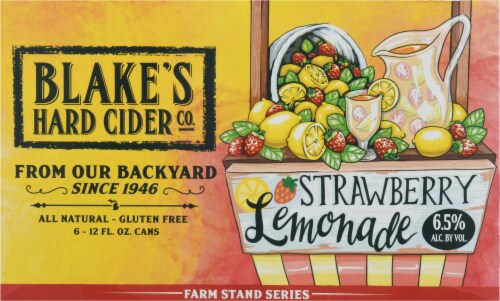 Blake's Strawberry Lemonade Hard Cider Perspective: front