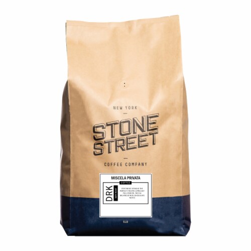 Miscela Privata Dark Roast Kosher Coffee | Hint of Chocolate | Fine Grind (Espresso) - 5 lb Perspective: front