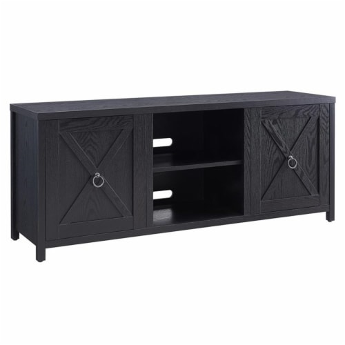 Henn&Hart 58  Black TV Stand Perspective: front