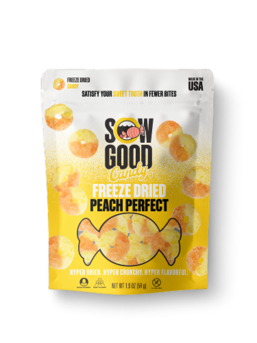 Sow Good Candy Freeze Dried Peach Perfect Perspective: front