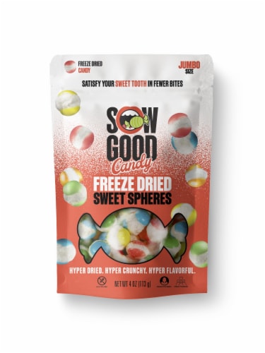 Sow Good Candy Freeze Dried Sweet Spheres Perspective: front