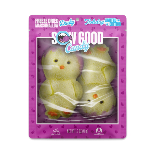 Sow Good Freeze Dried Ducky Candy Perspective: front