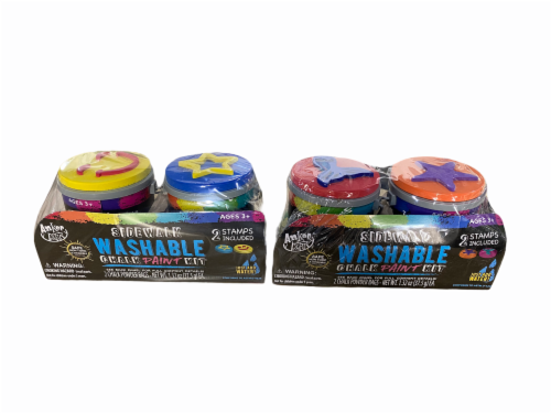 Anker Play Washable Sidewalk Chalk Paint & Stamps Kit - Assorted Perspective: front