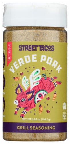 Riega® Street Tacos Verde Pork Grill Seasoning Perspective: front
