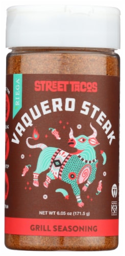 Riega Vaquero Steak Street Taco Grill Seasoning Perspective: front