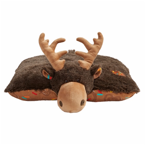 Pillow Pets Sweet Chocolate Scented Moose Plush Toy Perspective: front