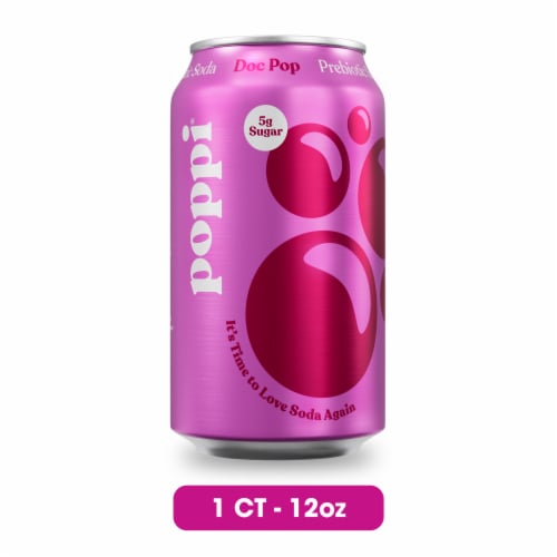 Poppi Doc Pop Prebiotic Soda Can Perspective: front