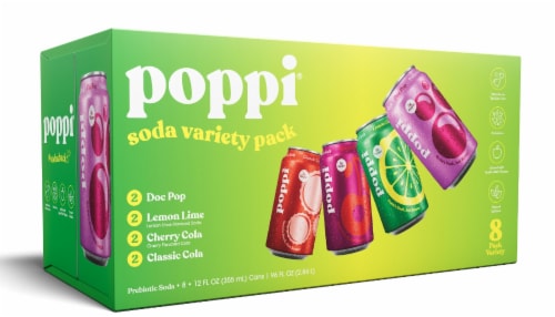 Poppi®  Classics Variety Pack Perspective: front