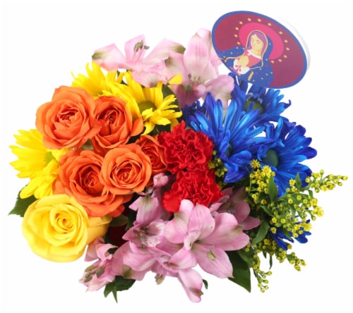 Our Lady Fresh Flower Bouquet Perspective: front