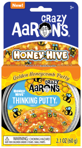 Crazy Aarons® Golden Honeycomb Honey Hive™ Thinking Putty® Perspective: front