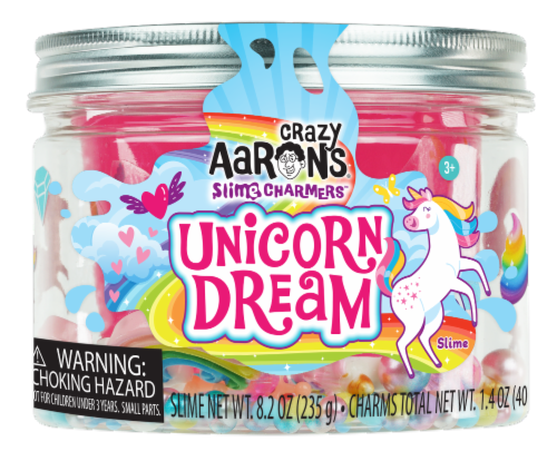 Crazy Aarons® Unicorn Dream Slime Charmers™ Perspective: front