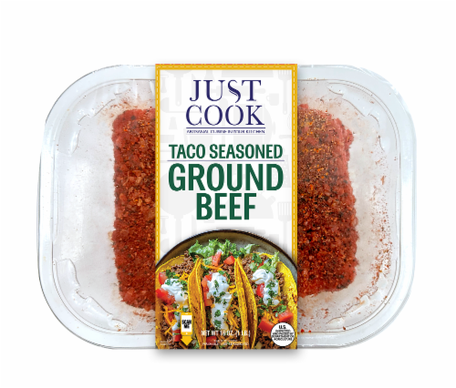 Just Cook Taco Seasoned Ground Beef Perspective: front