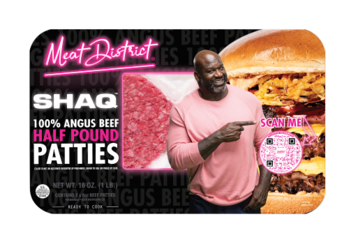 Meat District Shaq Angus Beef Patties Perspective: front