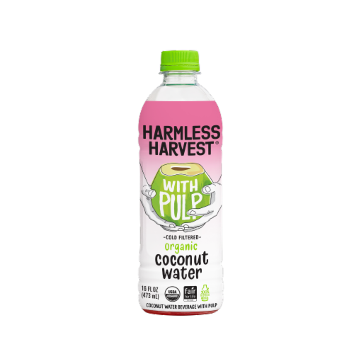 Harmless Harvest® Organic Coconut Bottled Water Perspective: front
