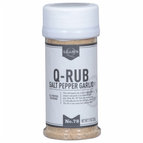 Lillie's Q Salt Pepper Garlic Q Rub Perspective: front