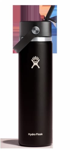 Hydro Flask Wide Flex Straw Cap - Black Perspective: front