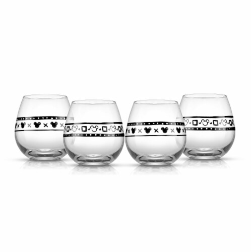 Disney Geo Picnic Drinking Glasses, Set of 4 Perspective: front