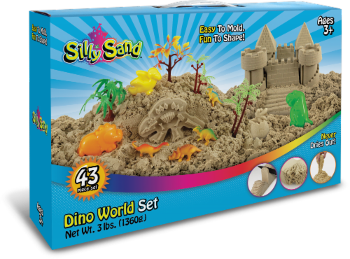 GOSSI Incorporated Silly Sand Dino World Set Perspective: front