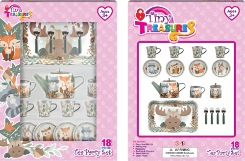 Tiny Treasures Country Woodland Critters Tea Set Perspective: front