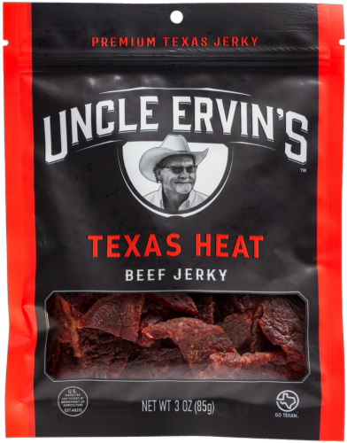 Uncle Ervins Beef Jerky - Texas Heat Perspective: front