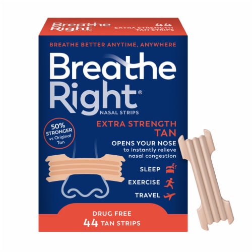 Breathe Right Extra Strength Nasal Strips, 72 Strips 