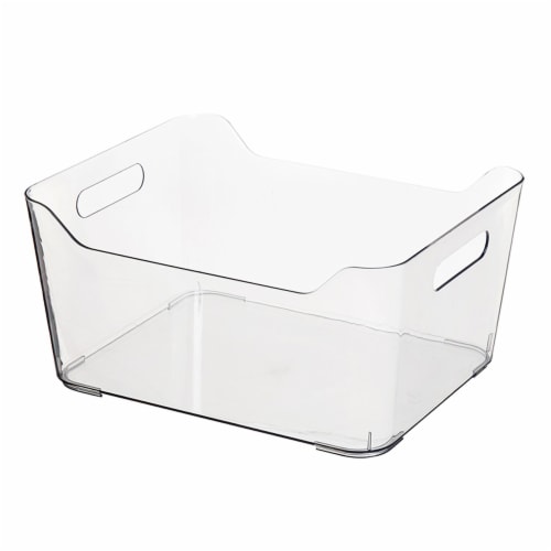 Simpli Home Clear Bins Perspective: front