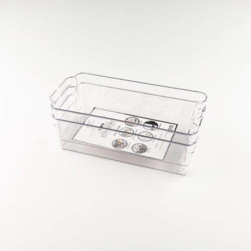 2 Piece Clear Storage Bins Perspective: front