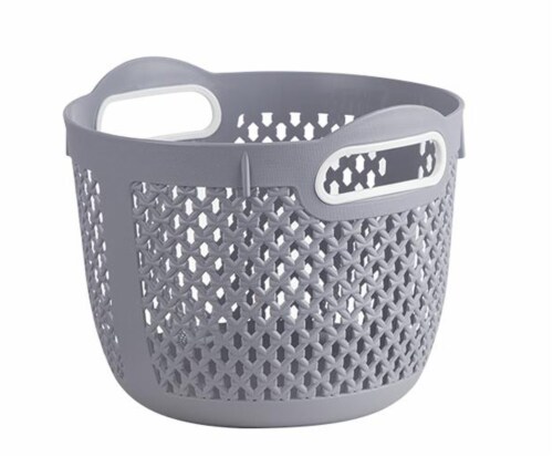 Simpli Home Gray Baskets Perspective: front