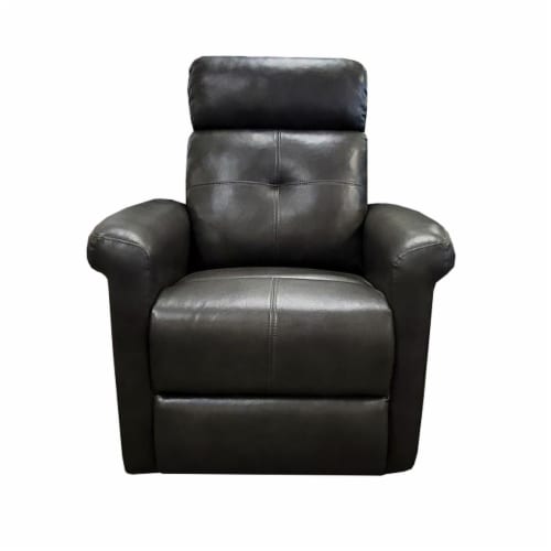 Sitswell Easton Swivel Glider Recliner - Charcoal Perspective: front