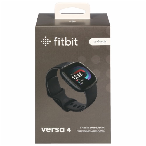 Fitbit Versa 4 Activity Tracker - Black Graphite, 1 ct - Fred Meyer Fitbit Versa 4 Activity Tracker - Black Graphite, 1 ct - Fred Meyer