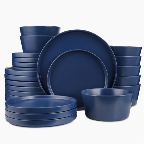 Stone Lain Chelsea Stoneware 24 Piece Dinnerware Set Dish Set for 8 Blue 24 Piece Service for 8 Fry s Food Stores
