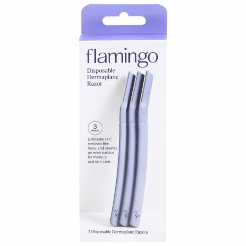 Flamingo Disposable Dermaplane Razors Perspective: front