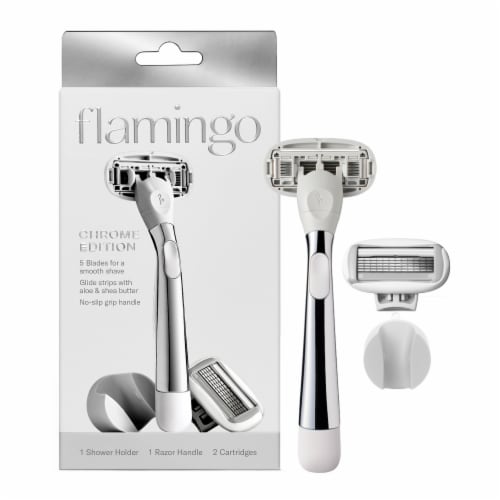 Flamingo Women's 5-Blade Razor Perspective: front