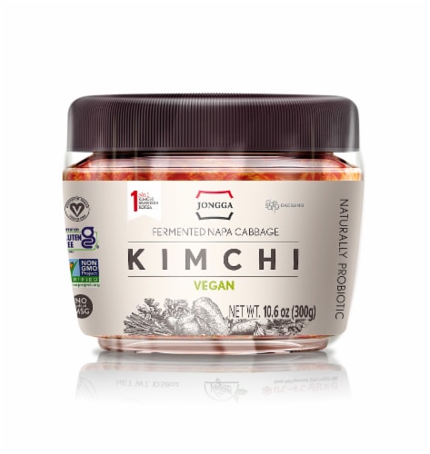 Jongga Original Vegan Kimchi Perspective: front
