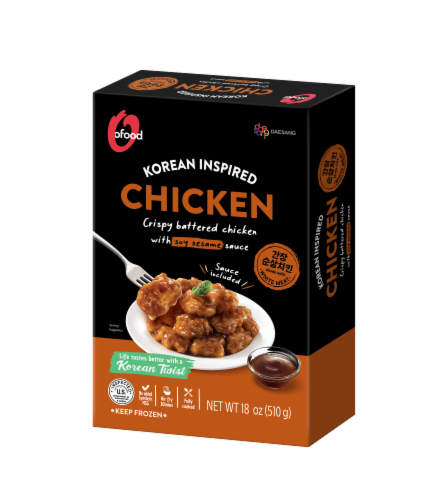O'Food Korean Chicken Soy Sesame Perspective: front