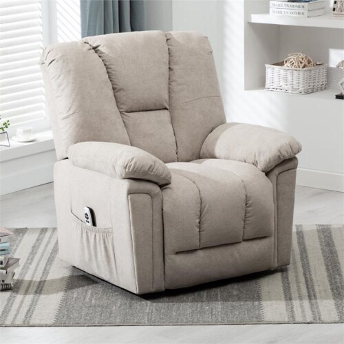 Comfort Pointe Charleston Beige Sand Microfiber Recliner Lift