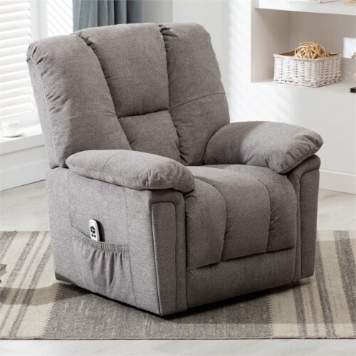 Comfort Pointe Charleston Ash Gray Microfiber Recliner Lift Chair, 1 - Pay  Less Super Markets