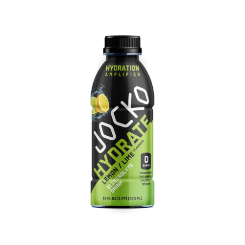 Jocko Hydrate Lemon/Lime Electolyte Drink Perspective: front