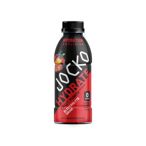 Jocko Hydrate Fruit Punch Electolyte Drink Perspective: front