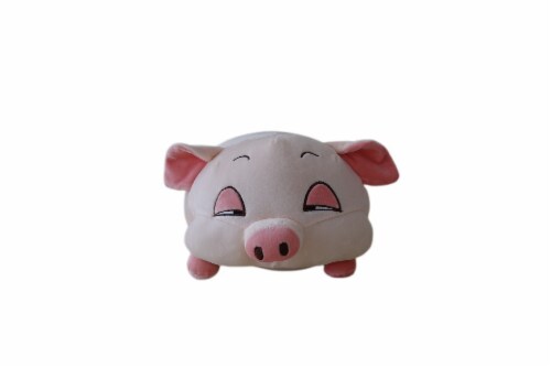 Sleeping Pig Plush Pillow with Blanket | Velvet Bolster Novelty Decorative Pillow | 16 Inches Perspective: front