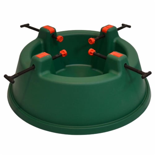 Northlight Green Wide Mouth Simple Set Live Christmas Tree Stand -Hold Trees Up To 8ft Perspective: front