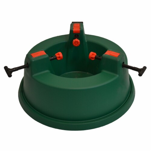 Northlight Green Wide Mouth Simple Set Live Christmas Tree Stand - Holds Trees up to 6ft Perspective: front
