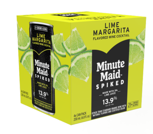 Minute Maid™ Spiked Lime Margarita Cans Perspective: front